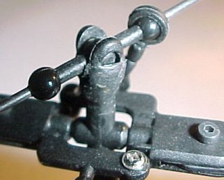 Repaired flybar saddle.